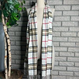 100% Cashmere Plaid Scarf Kennedy Cashmere Scottland